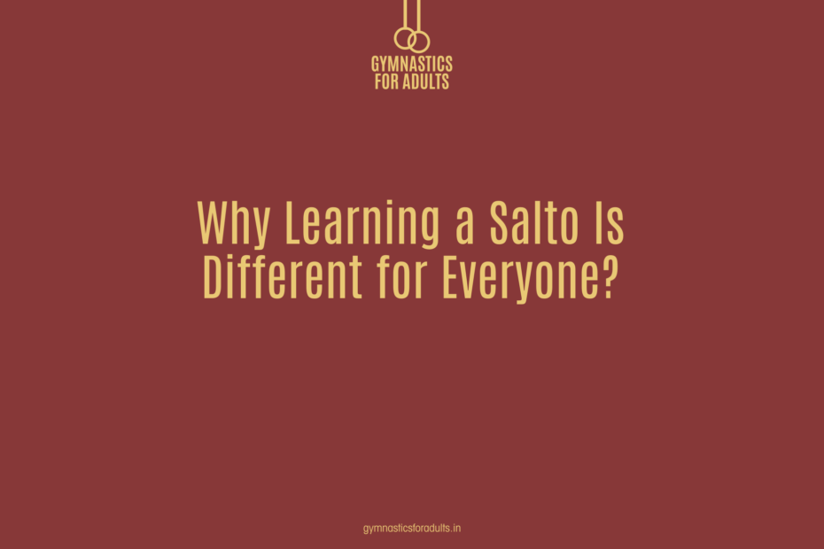 Why Learning a Salto Is Different for Everyone?